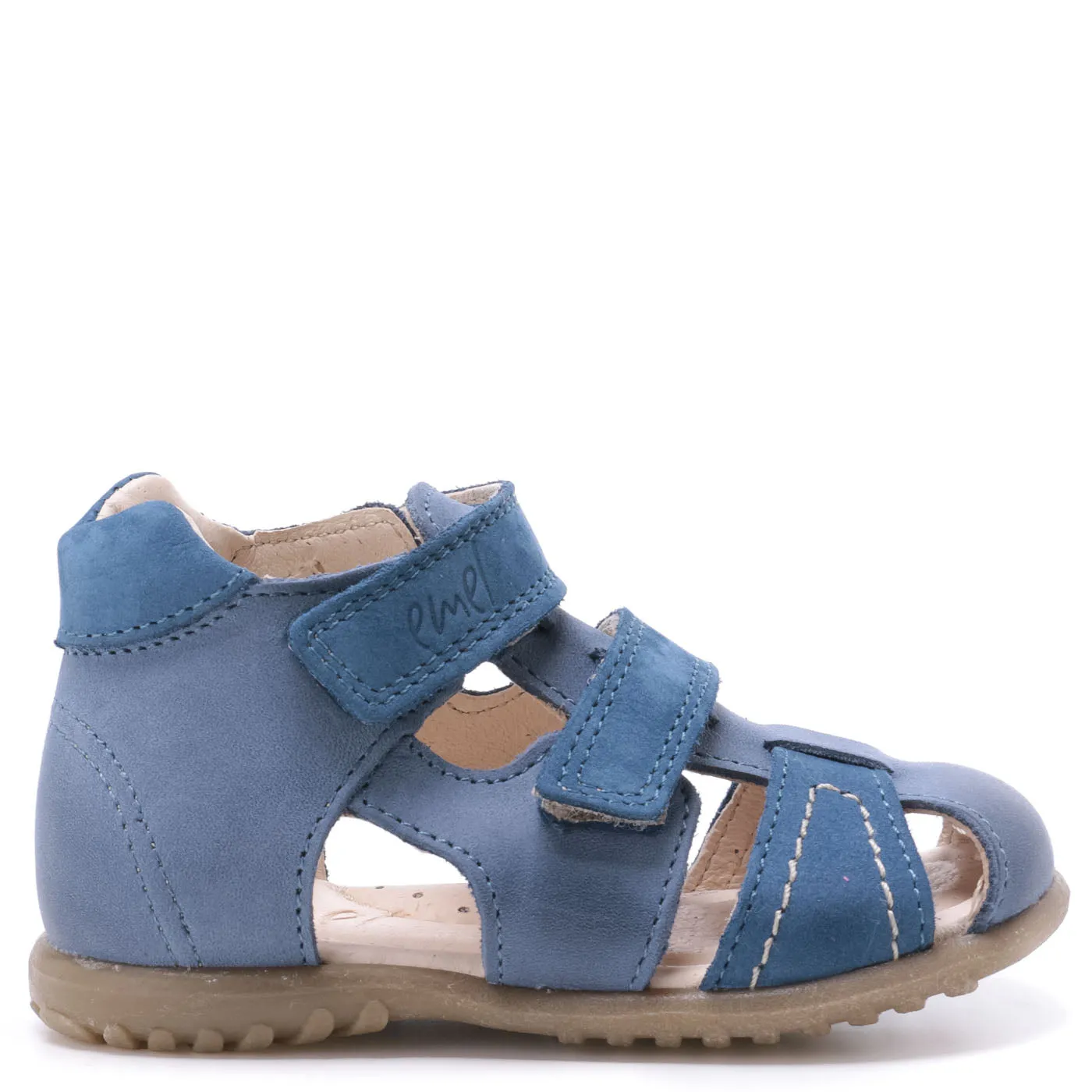 (2437-14) Emel blue closed sandals