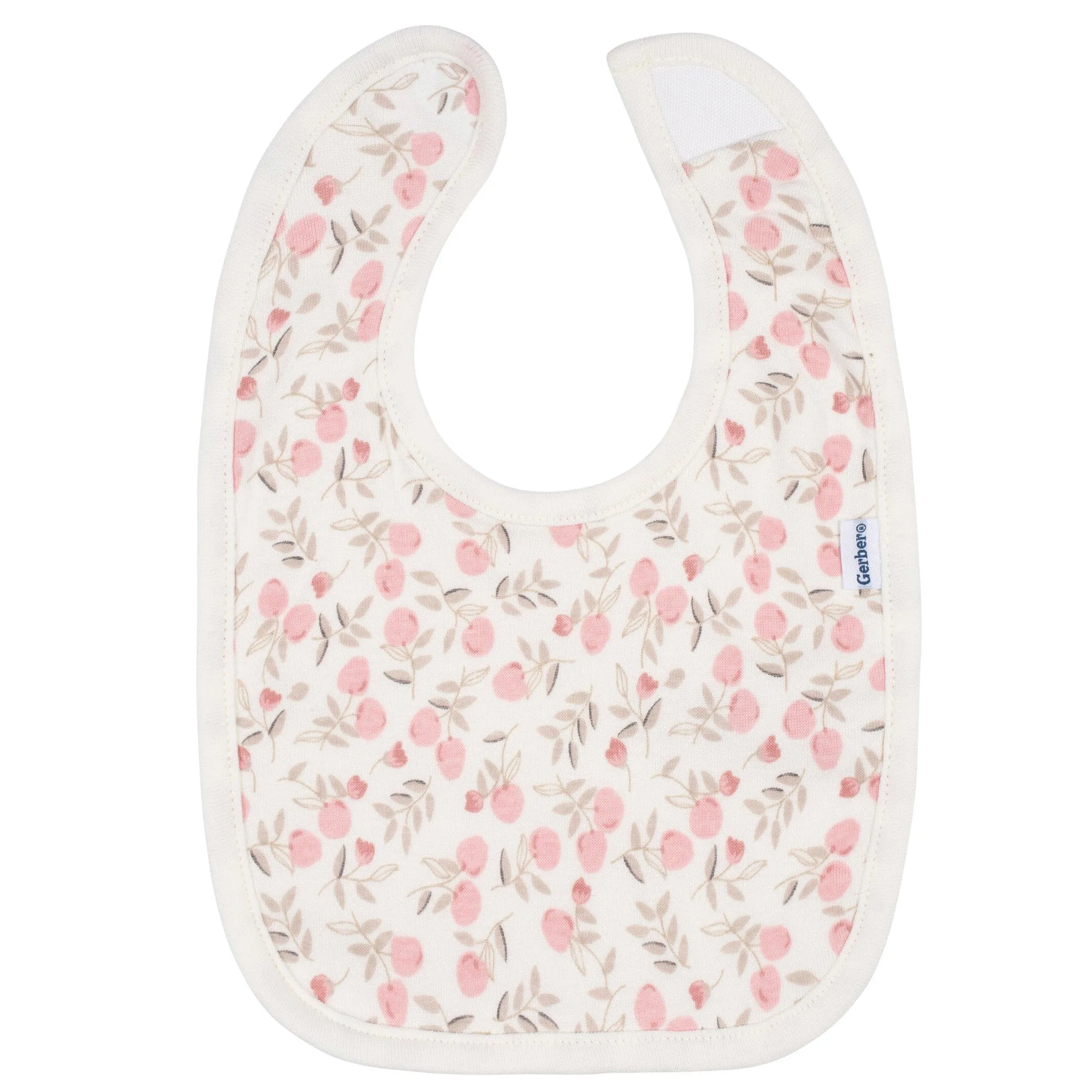 3-Piece Baby Girls Appley Sweet Bibs & Burpcloth Set