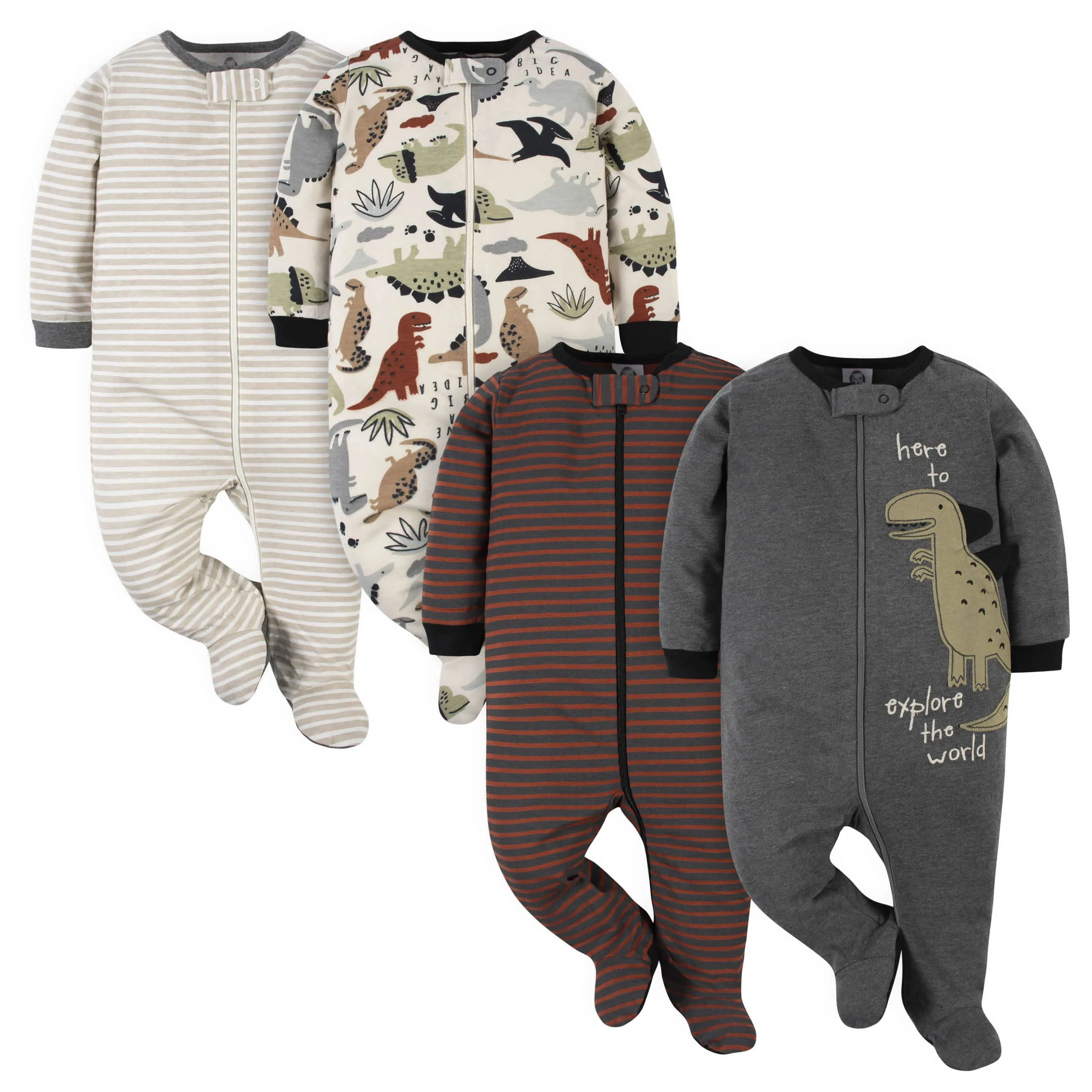 4-Pack Baby Boys Dino Sleep 'N Plays