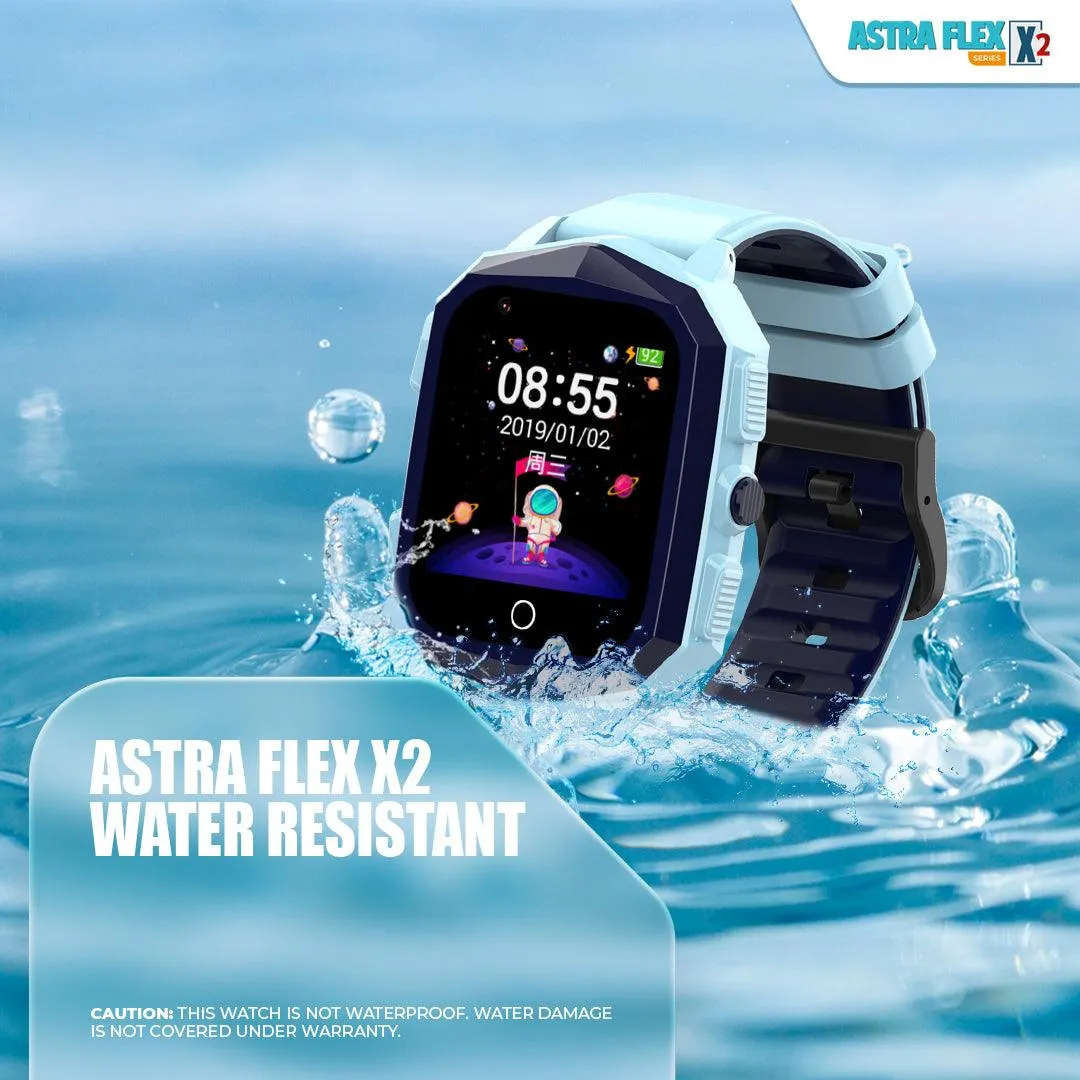 Astra Flex X2- Kids 4G LTE Android Smart Watch - 1GB RAM   8GB ROM, SMS, Vibration, WhatsApp, Wifi, GPS Tracking and Video Calling