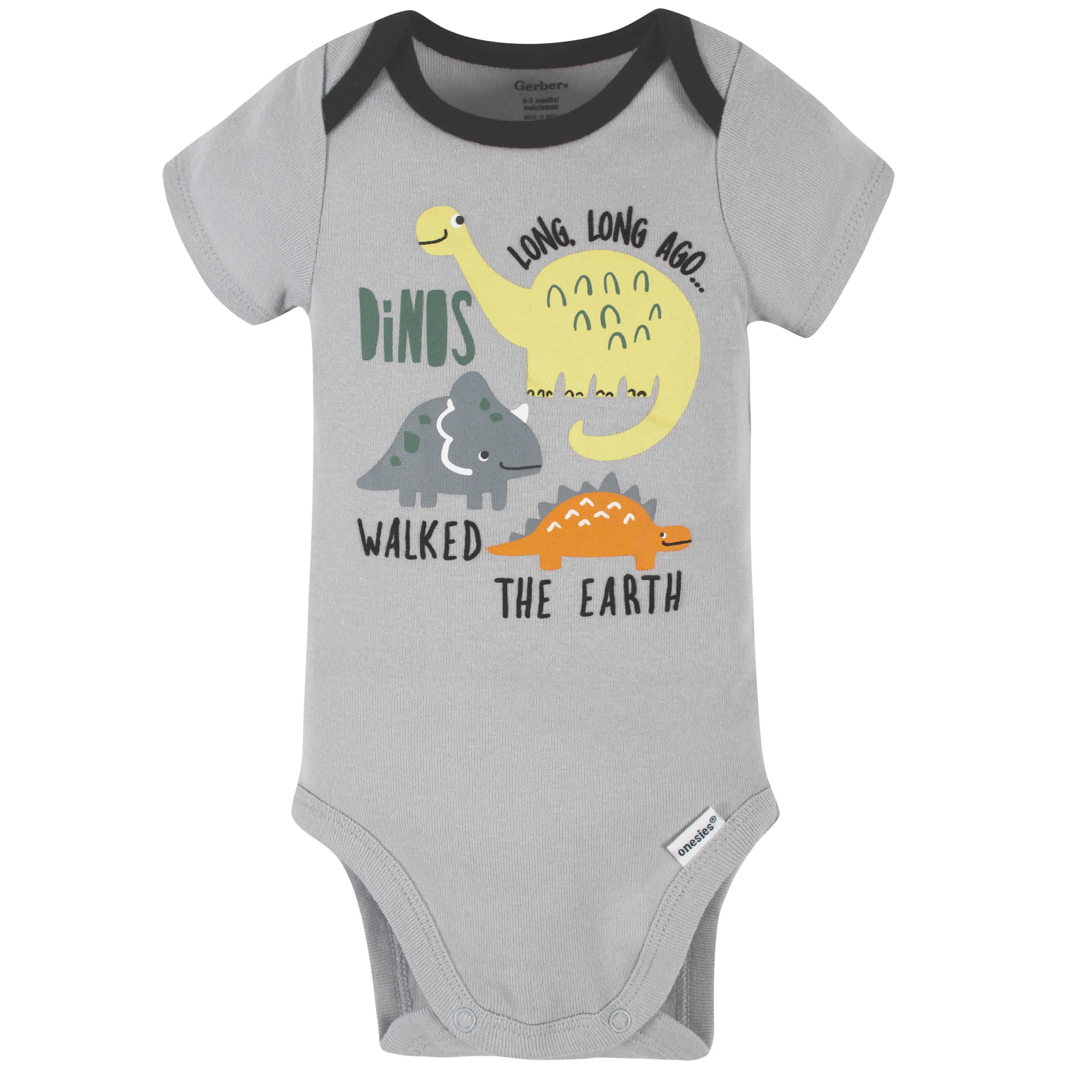 Baby Boys 4-Piece Dinosaur Onesies Bodysuit, Shirt, Shorts, & Pants Set