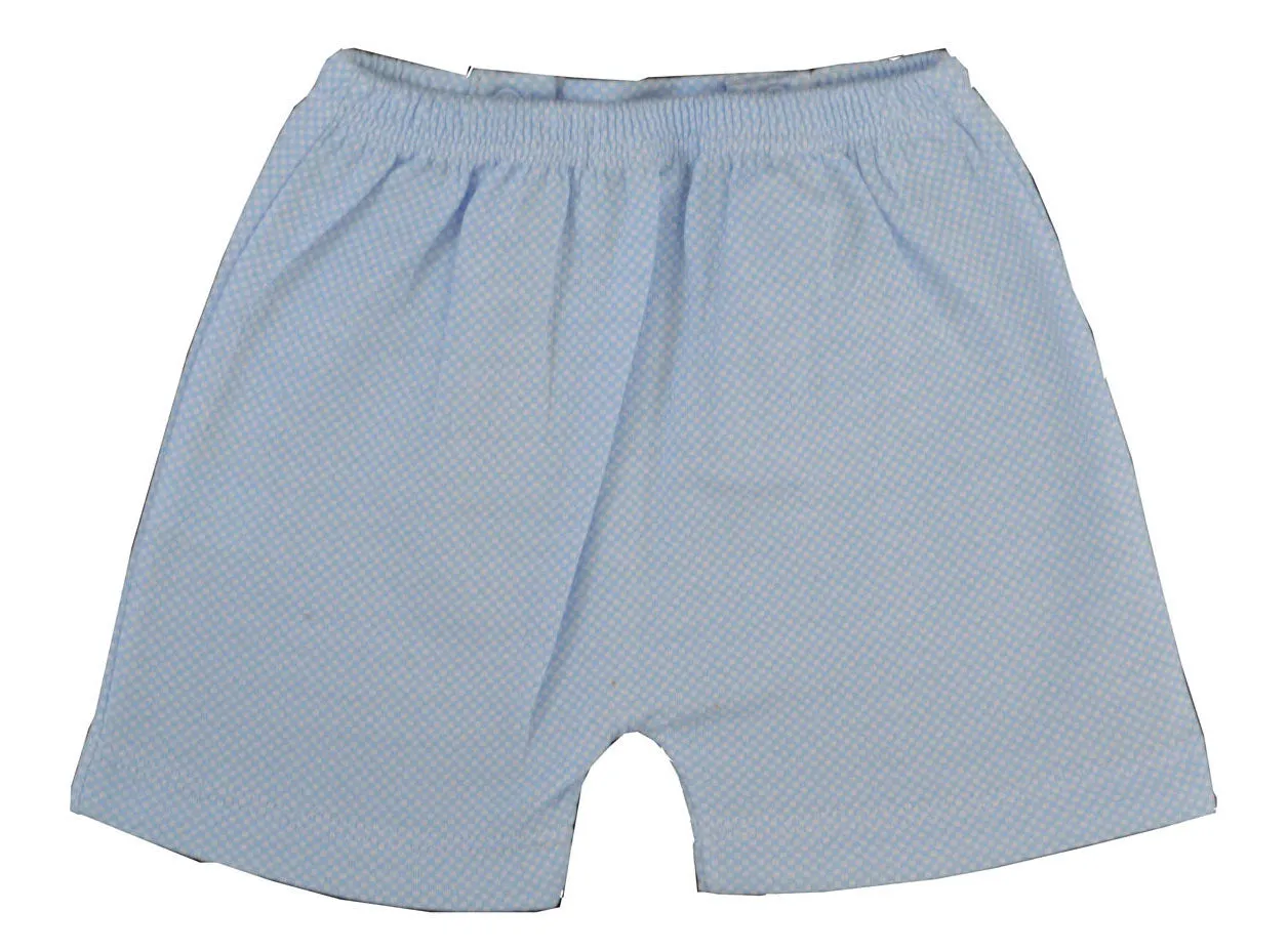 Baby Boy's Blue Check Shorts