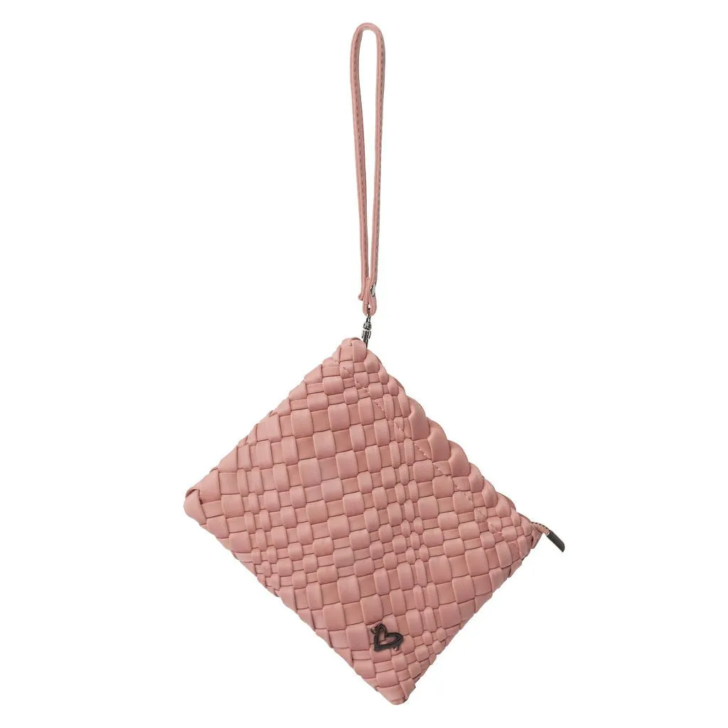 Brandon Small Woven Tote - Rose