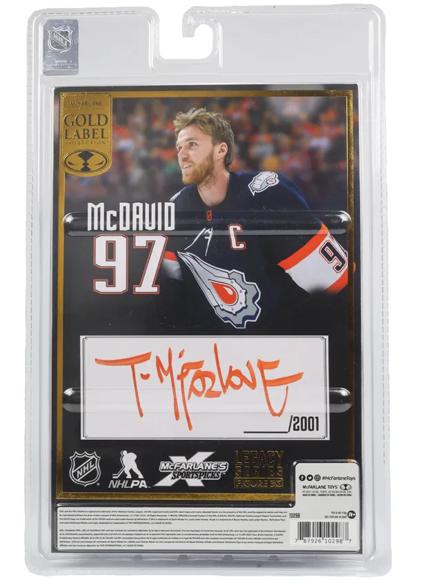 Connor McDavid Edmonton Oilers McFarlane’s SportsPicks Gold Label Signed By Todd McFarlane