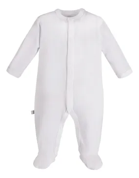 Early Baby Footed Sleepsuit - White