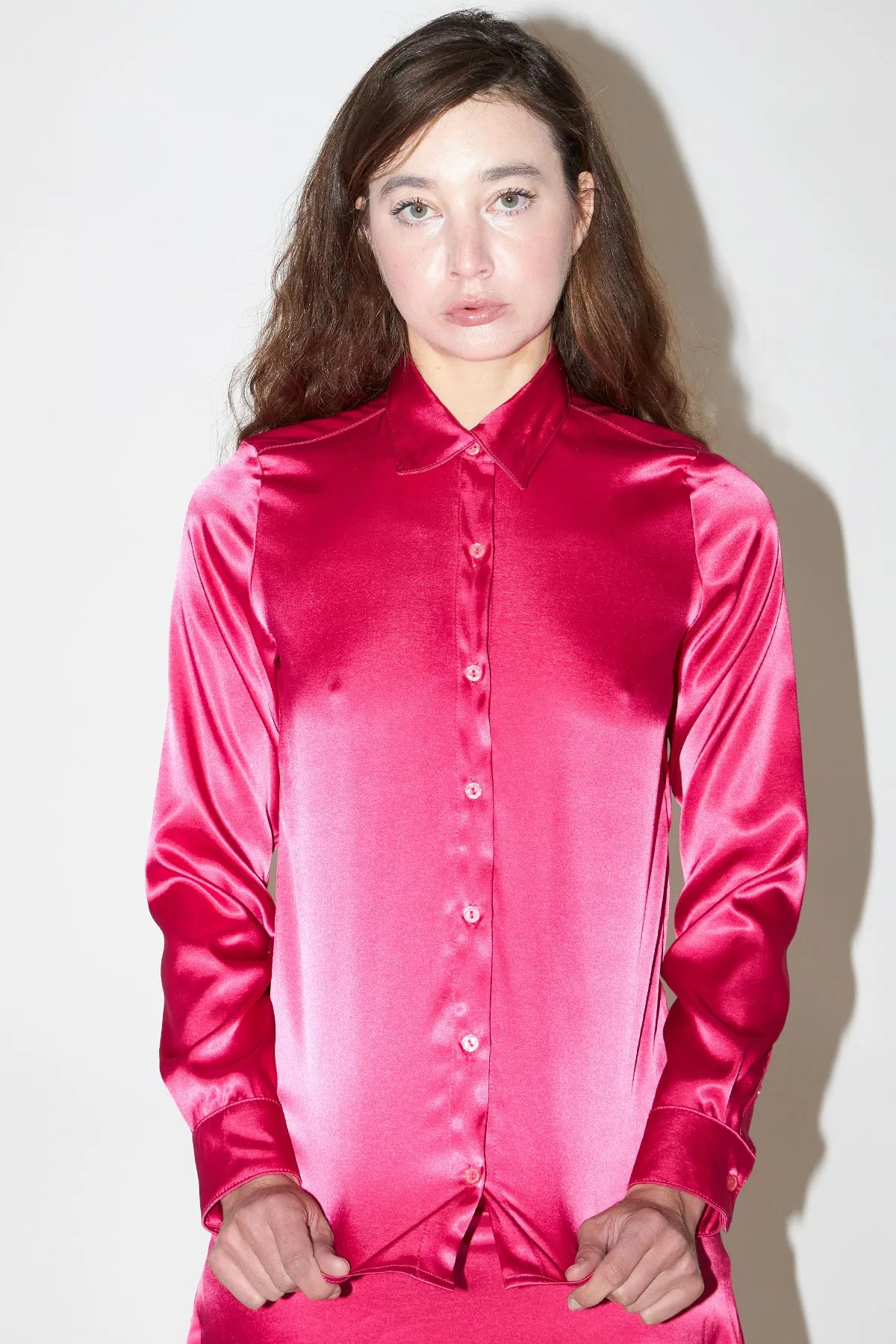 Gleamy Dreamy Satin Blouse