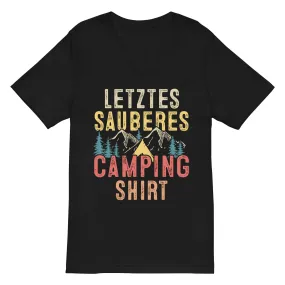 Letztes Sauberes Camping Shirt - Herren V-Neck Shirt