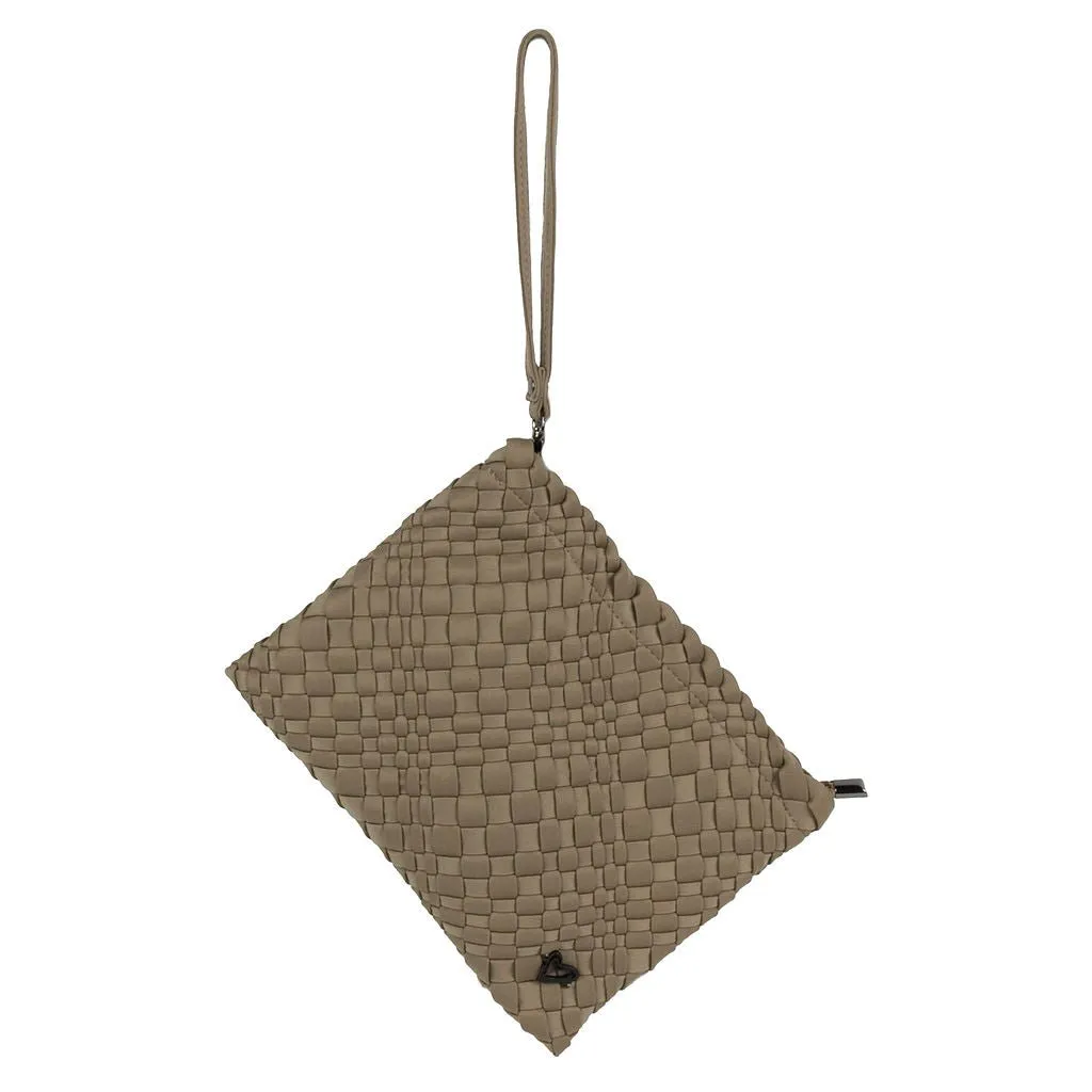 NEW: London Large Woven Tote - Stone