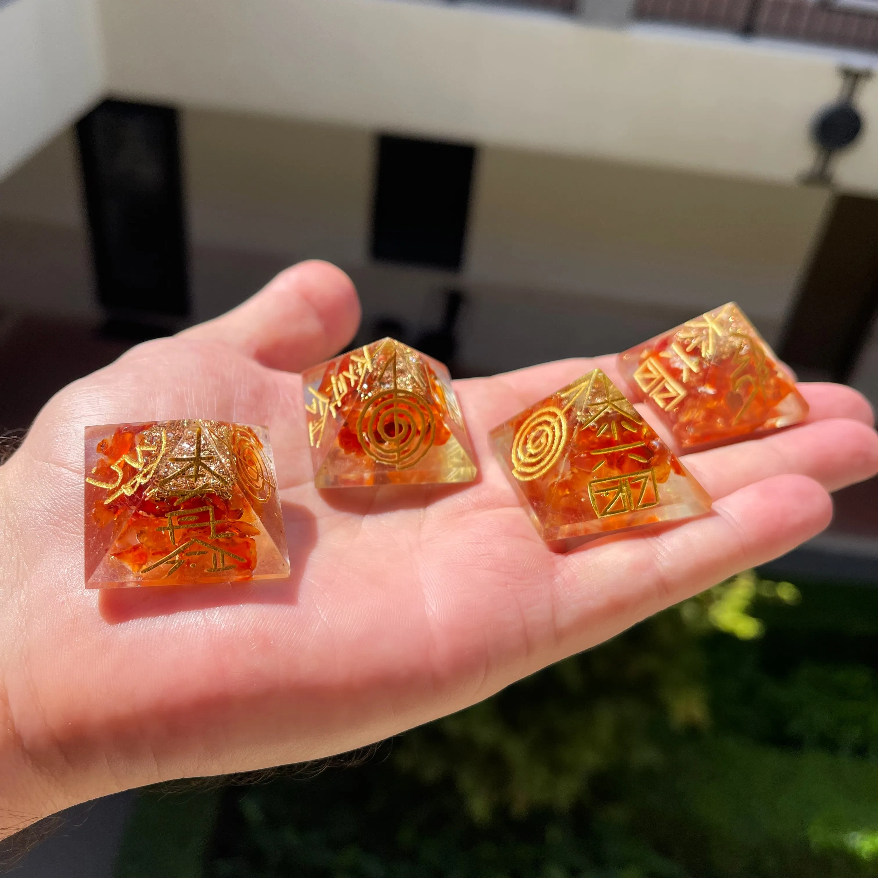 Orgonite Carnelian Pyramid