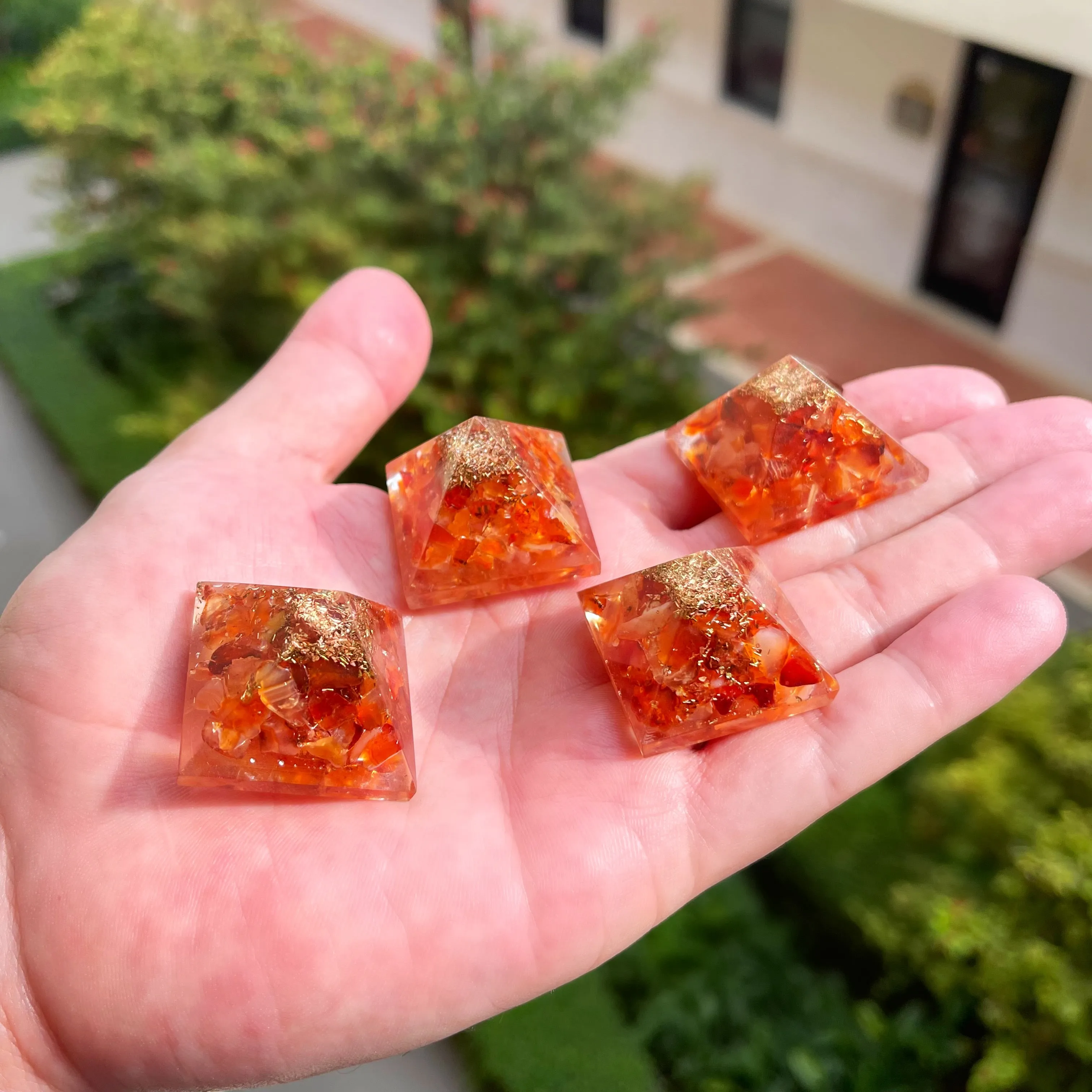 Orgonite Carnelian Pyramid