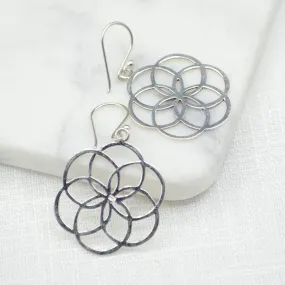 Seed of Life Silver Earrings