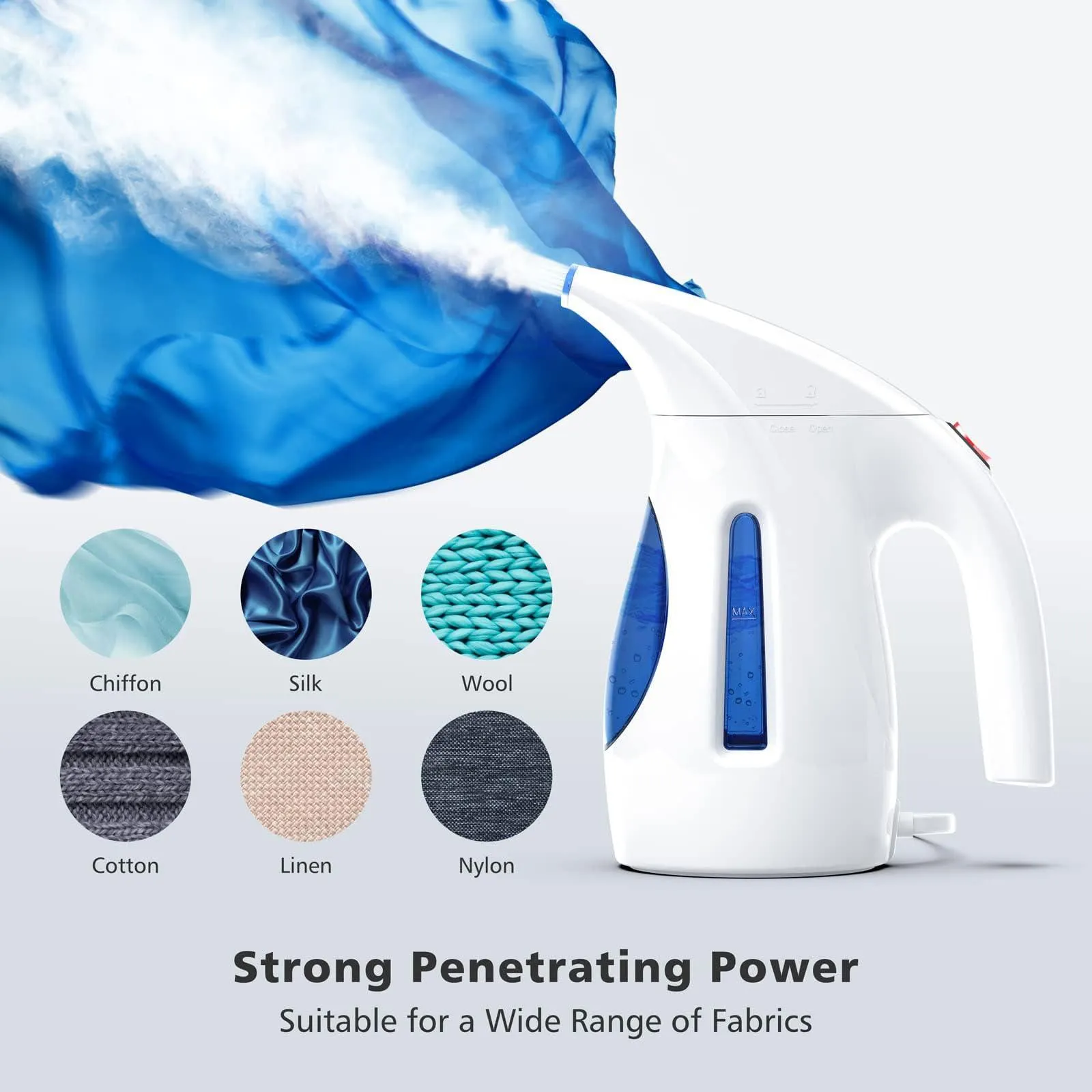 Steamer for Clothes, Handheld Travel Clothing Steamer.