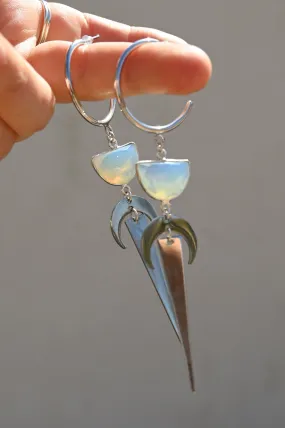 Third Eye Warrior Opalite Earrings